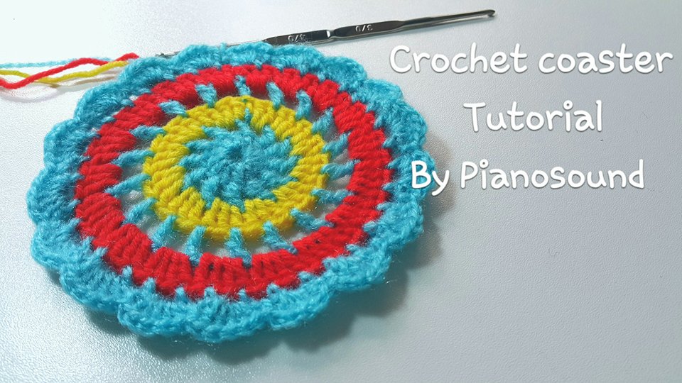 Amigurumipianosound Crochet Blog Crochet Coaster Video Tutorial and