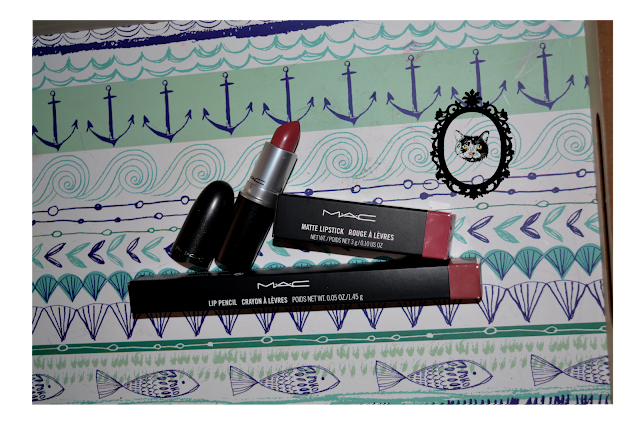 Mac lip pen and lipstick