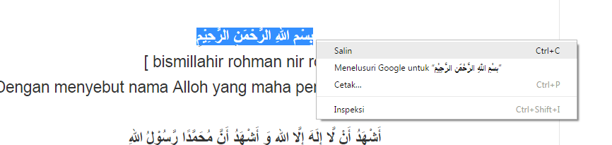 Putri's Blog: Cara Copy Paste Tulisan Arab Dari Internet Ke MS Word ...