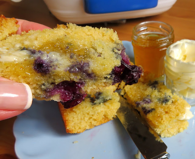 Blueberry & Vanilla Breakfast Corn Bread