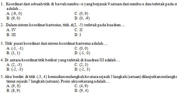 Soal Pilihan Ganda Koordinat Kartesius Kelas 8 Dunia Sosial Soal Pilihan Ganda Koordinat Kartesius Kelas 8 Dunia Sosial