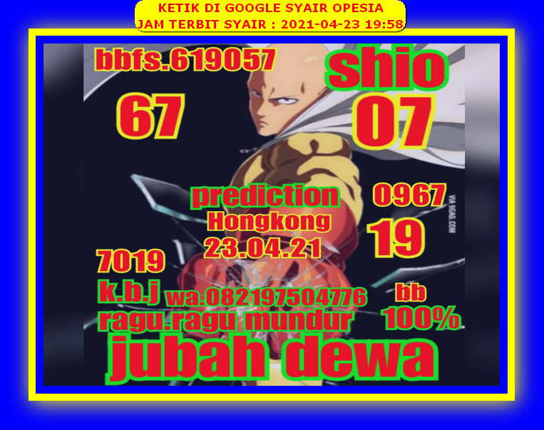 PREDIKSI HK MALAM INI