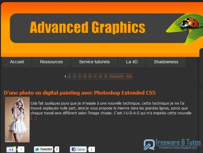 Le site du jour Advanced Graphics