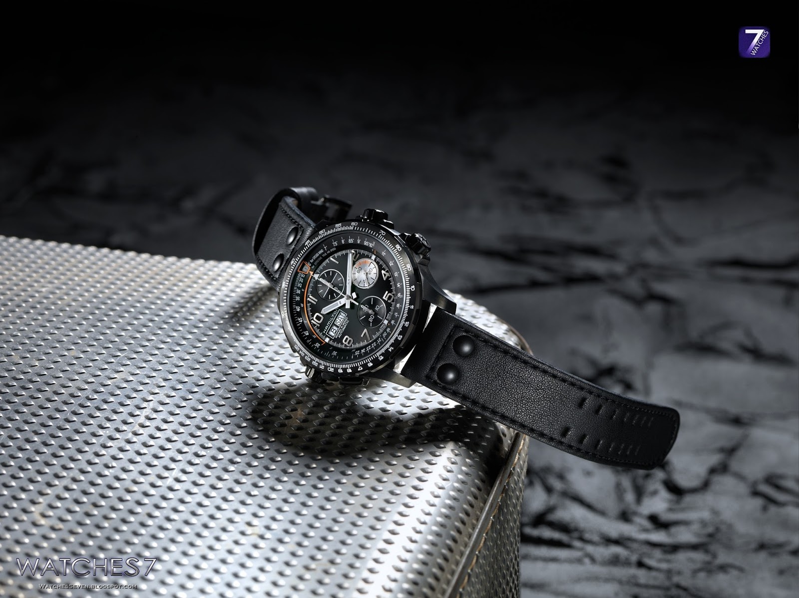 Watches 7 Hamilton Khaki X Wind Auto Chrono Black
