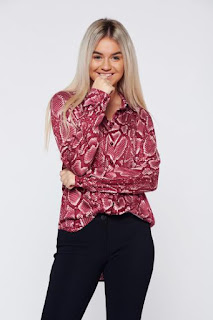 Camasa dama PrettyGirl visinie casual cu croi larg cu maneca lunga1