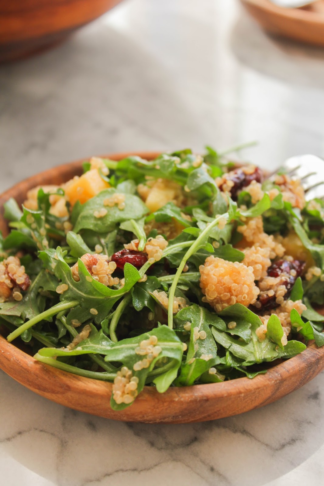 Quinoa Salad with Apples, Pecans and Dried Cranberries SundaySupper