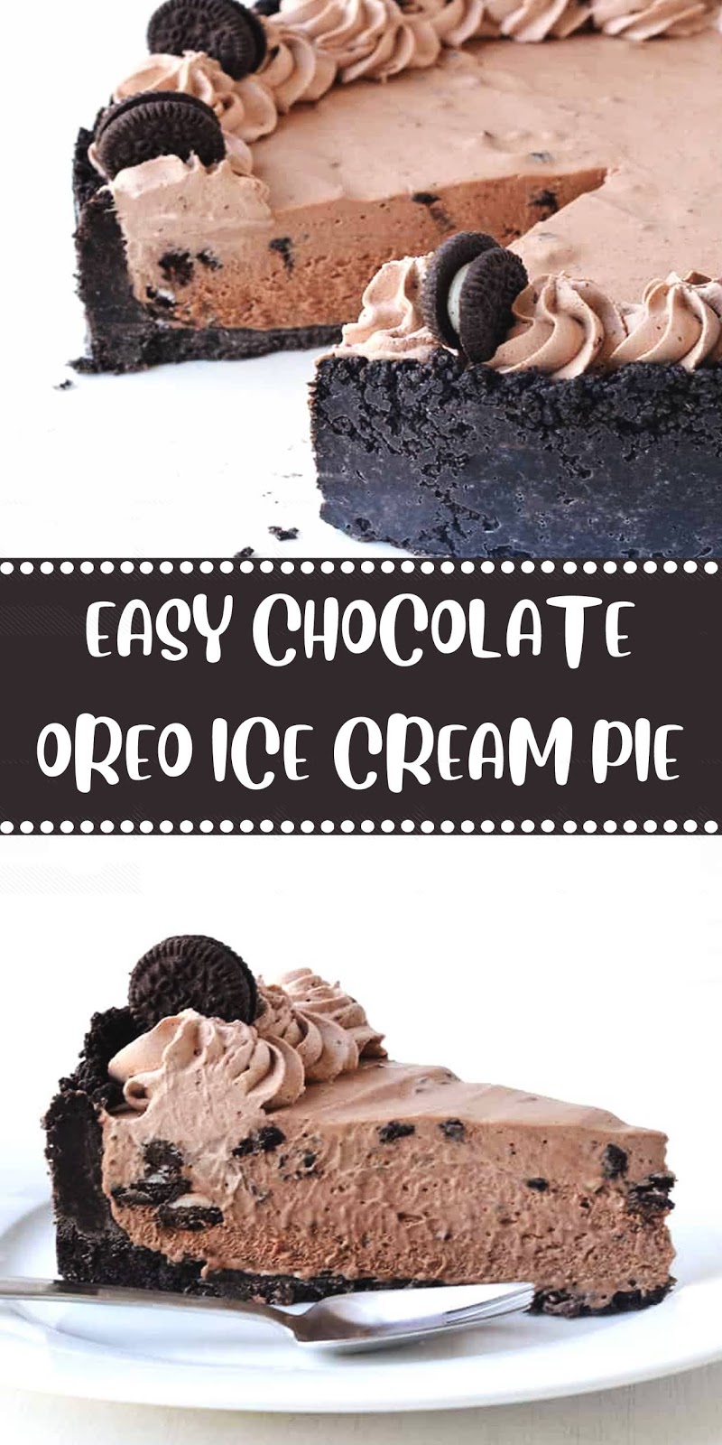 EASY CHOCOLATE OREO ICE CREAM PIE 3 SECONDS