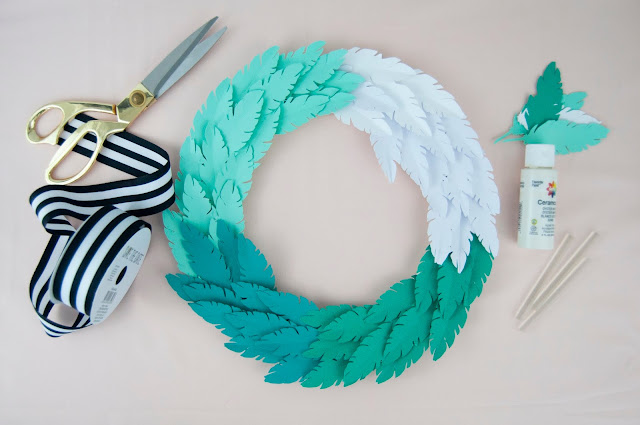 How to Make a DIY Feather Wreath - Life Love Larson