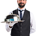 Hotel Waiter with Tray Transparent Image