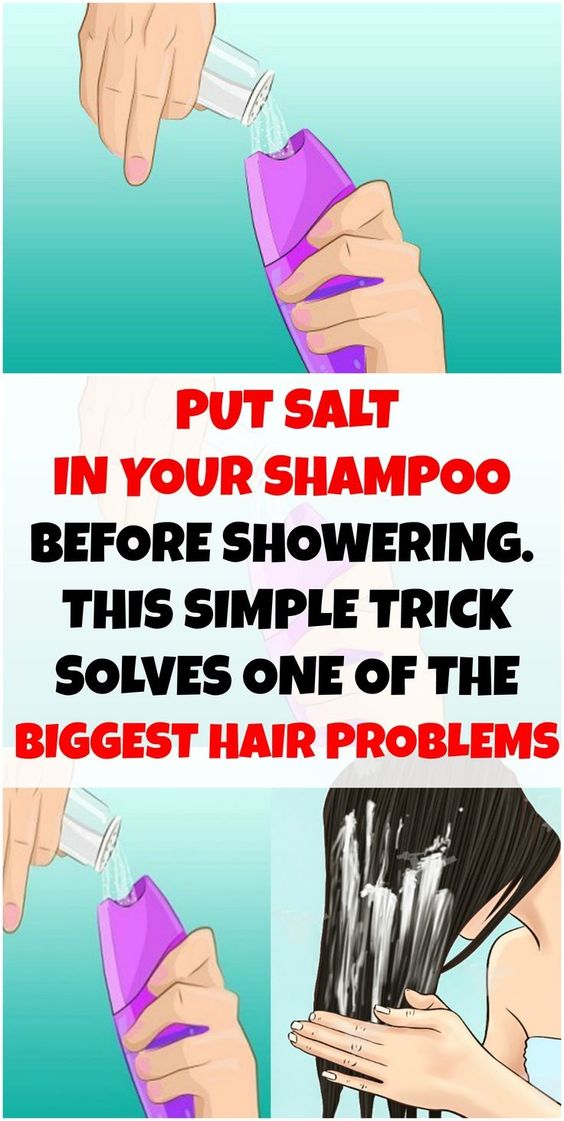 Put Salt in Your Shampoo Before Showering. This Simple Trick Solves One