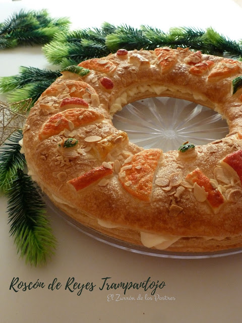 Roscón De Reyes De Hojaldre Con Fruta Trampantojo
