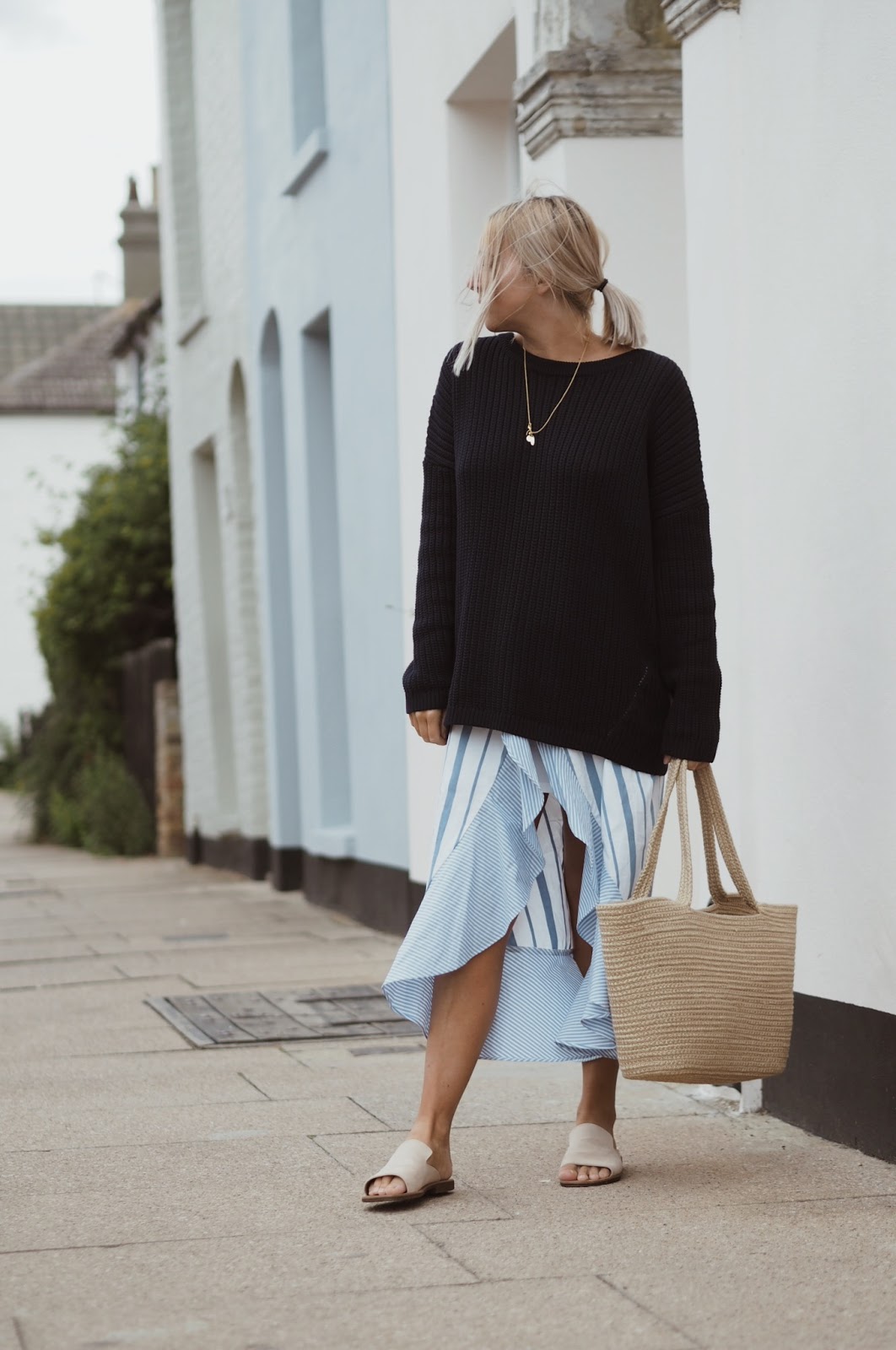 Skirt And Jumper Combination Petite Side of Style