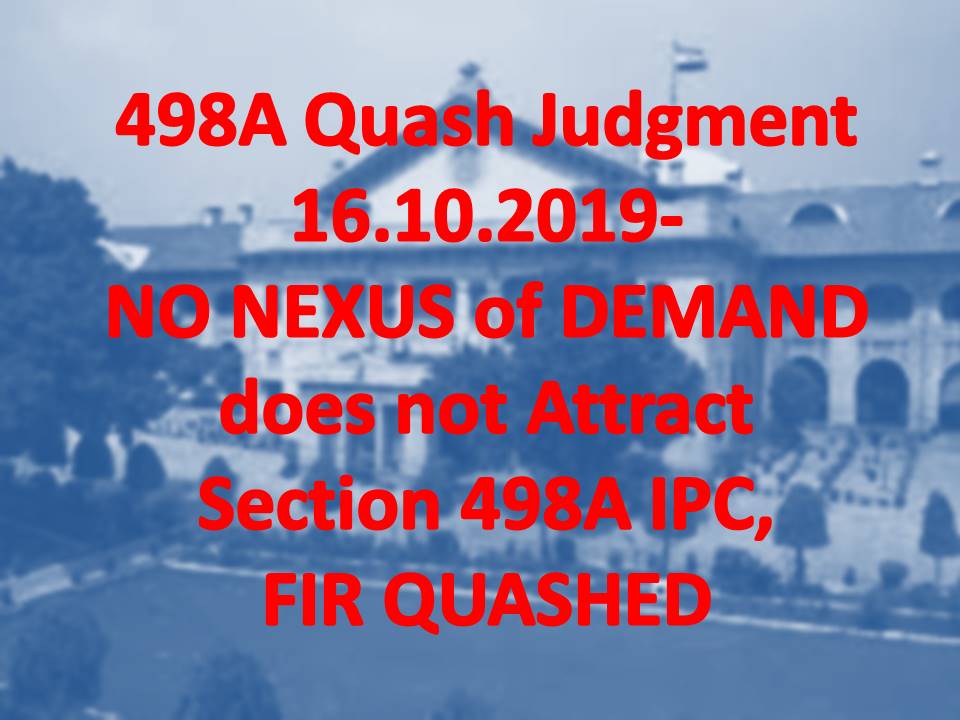 498a latest judgements 2019