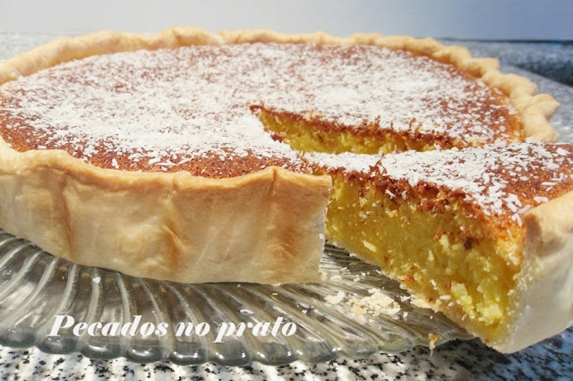 Receita de tarte de coco e leite condensado