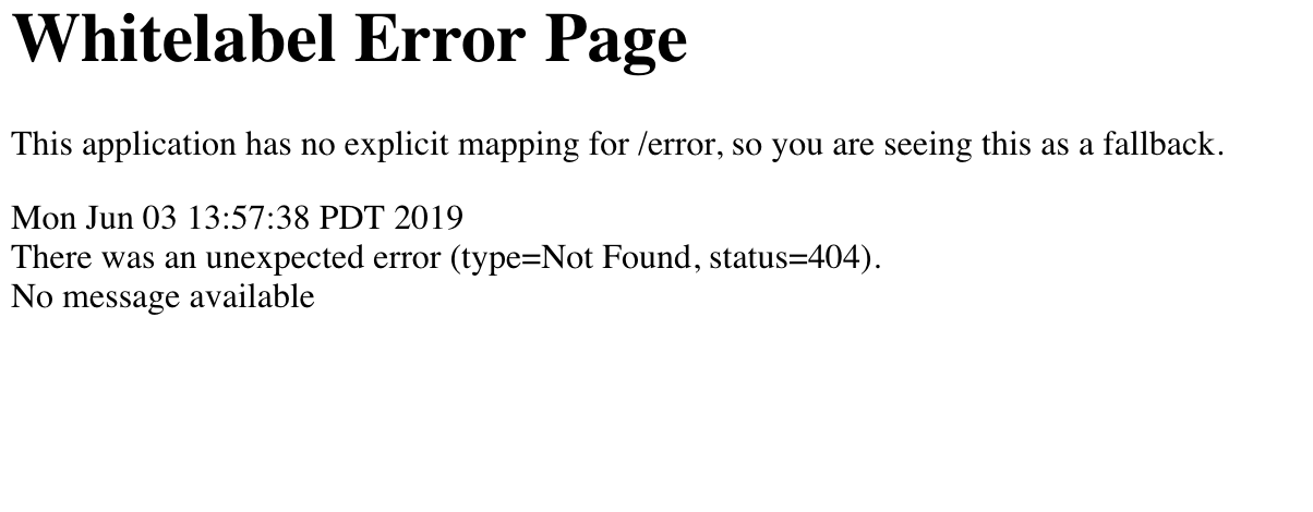 Custom Error Page with Thymeleaf