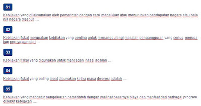 Contoh Soal Kebijakan Pemerintah Di Bidang Fiskal