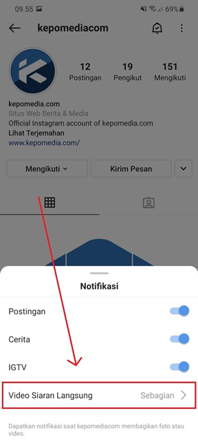 5 Cara Mengaktifkan Notifikasi Story Instagram Orang Kepomedia Com