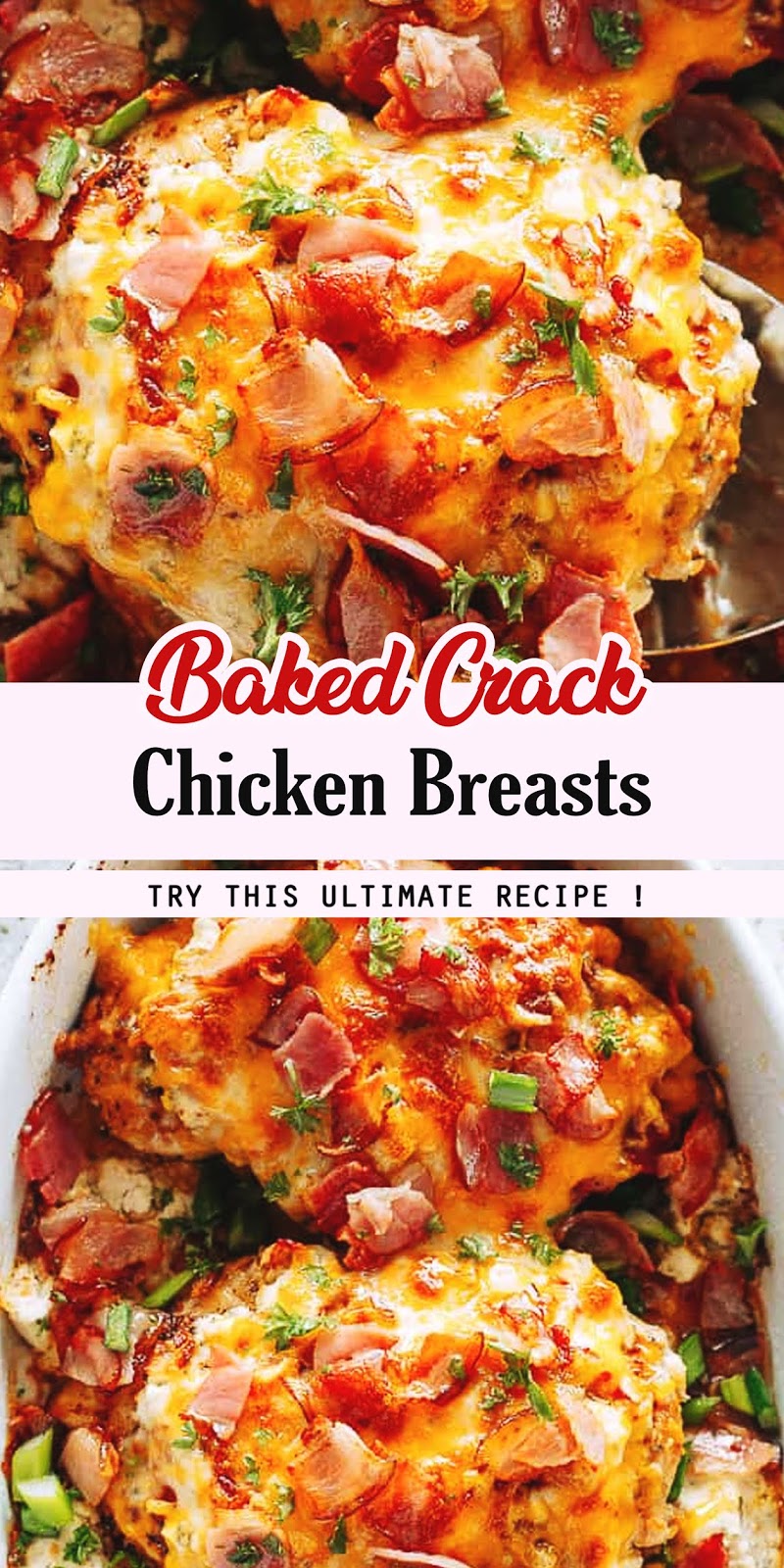 Baked Crack Chicken Breasts - 3 SECONDS
