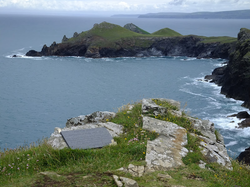 Binyons plaque looking out to the Rumps