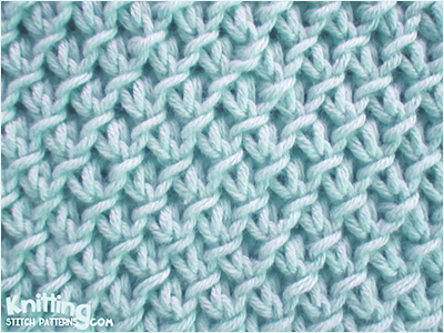 Purl-Twist Fabric stitch | not hard to knit and easy to remember