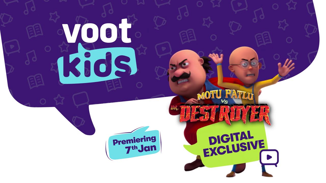 NickALive!: Voot Kids in India to Premiere New Movie 'Motu Patlu Vs Dr  Destroyer' on Thursday 7th January 2021