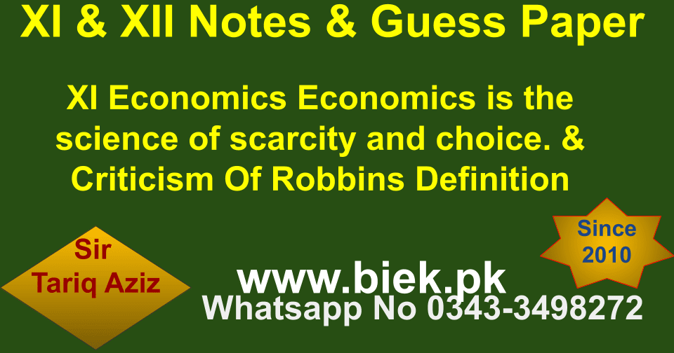 who defined economics as a science of scarcity and choice