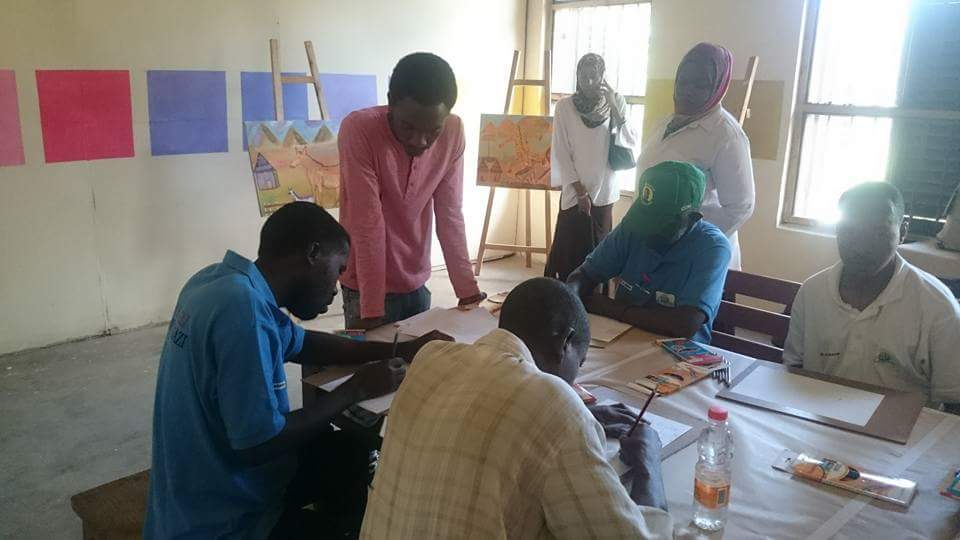 Zanzibar art, in the eyes of a local artist Dullah Wise. Art therapy at Kidonge Chekundu Mental