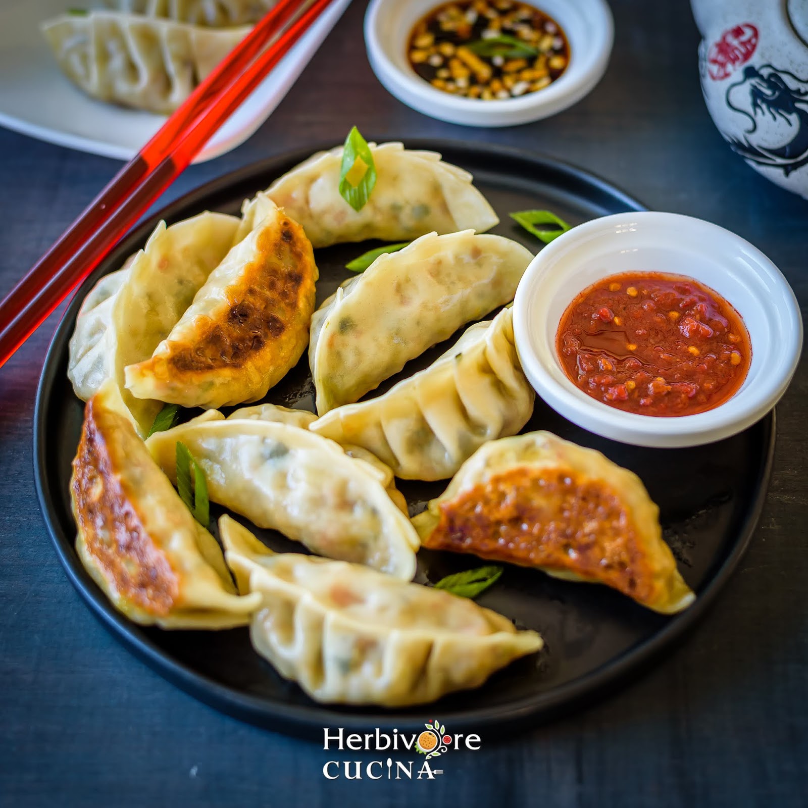 Herbivore Cucina Pan Fried Vegetable Dumplings