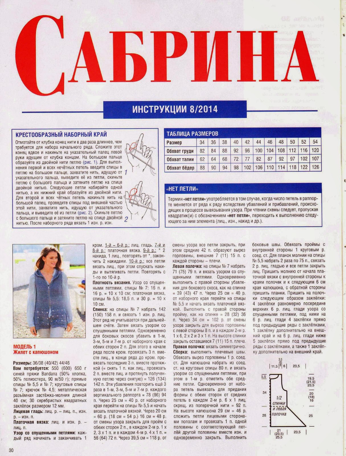 Журнал сабрина вязание спицами 2022 со схемами и описанием для женщин