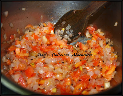 Saute' onions and tomatoes