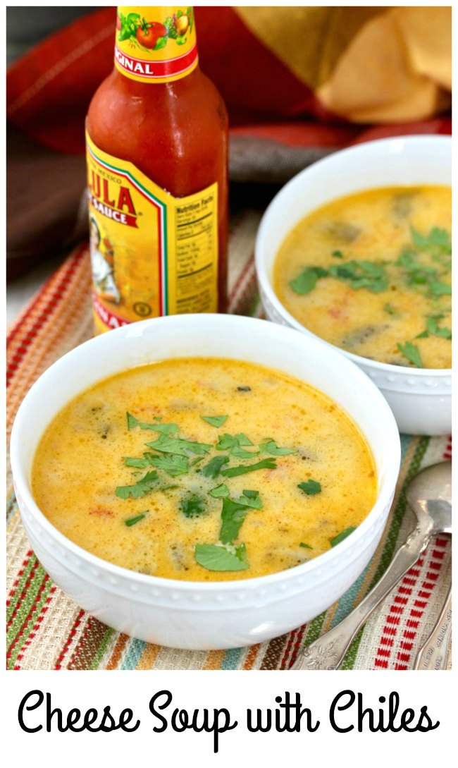 Sopa de Queso Cheese Soup with Chiles and Potato Karen's Kitchen