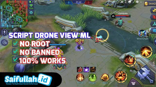 Script Drone View Mobile Legends Terbaru Rank, Classic, Brawl 2x 3x 4x 5x Semua Map