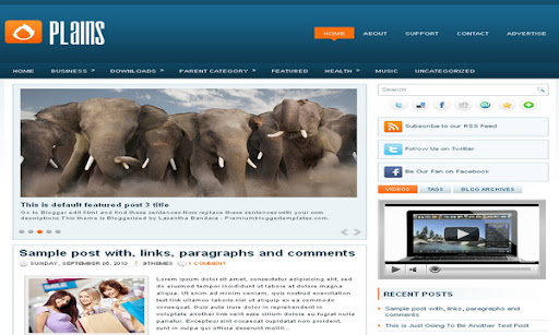 Plains Blogger Template