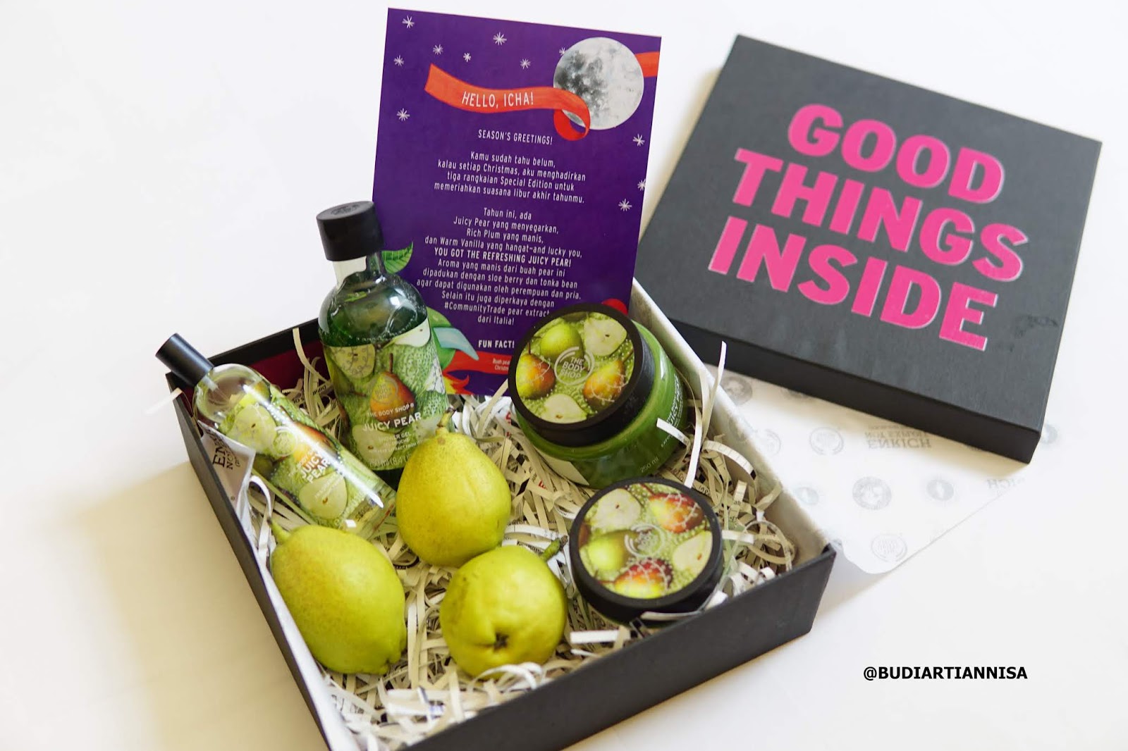 Juicy Pear The Body Shop Self Pampering Time Ala Ichamaucerita