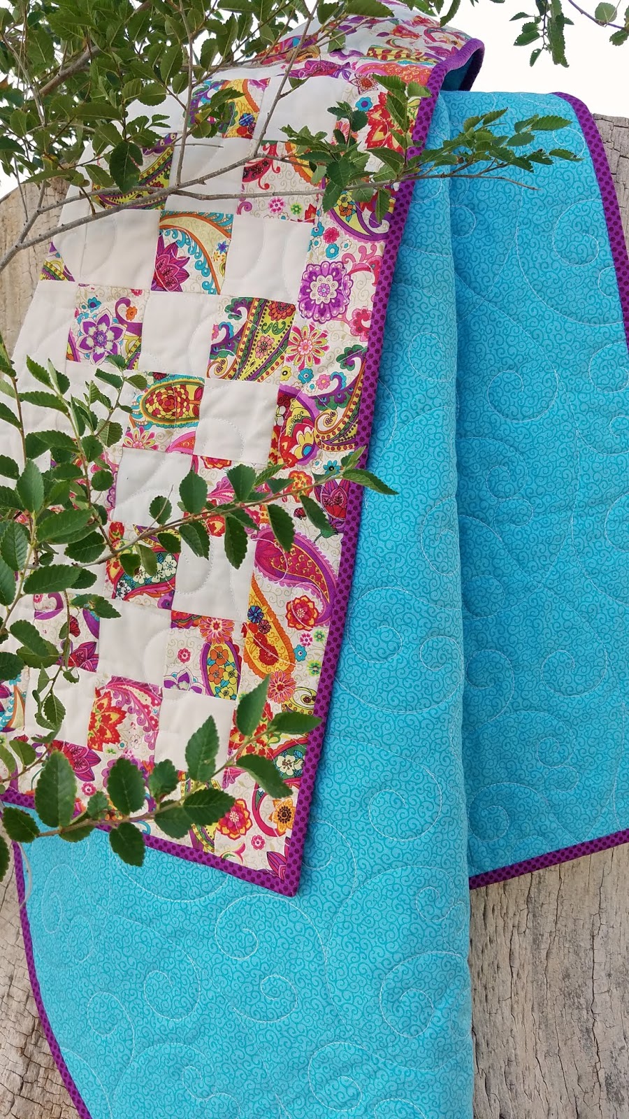 Lovin' Life At The End Of The Dirt Road: Spring Splash Baby Quilt