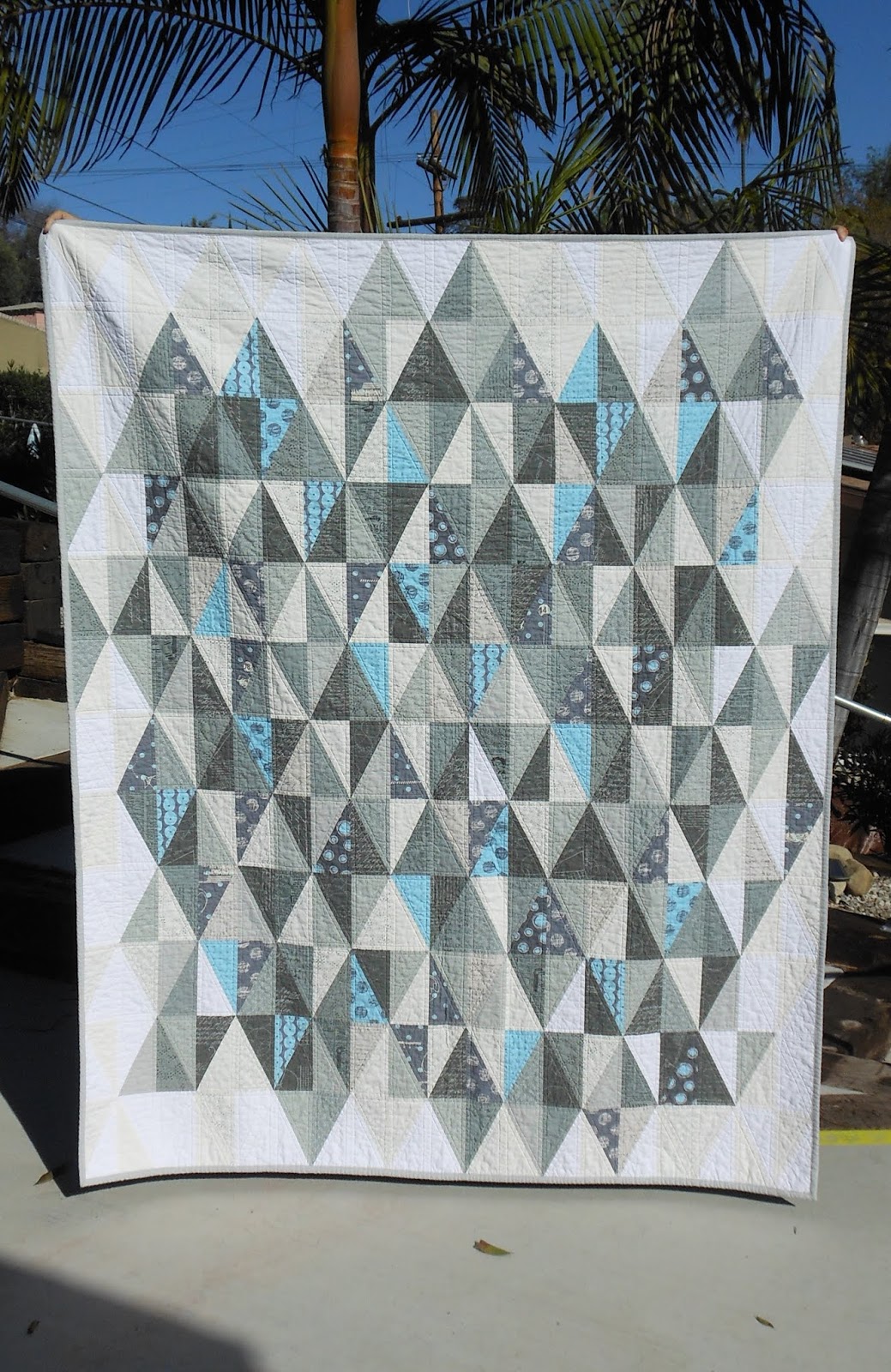 Ye Olde Modern Half Rectangle Quilt (104)