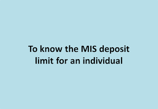 deposit individual limit know mis finacle india guide