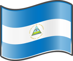 Nicaragua Flag — WikiProject Nuvola, in the public domain