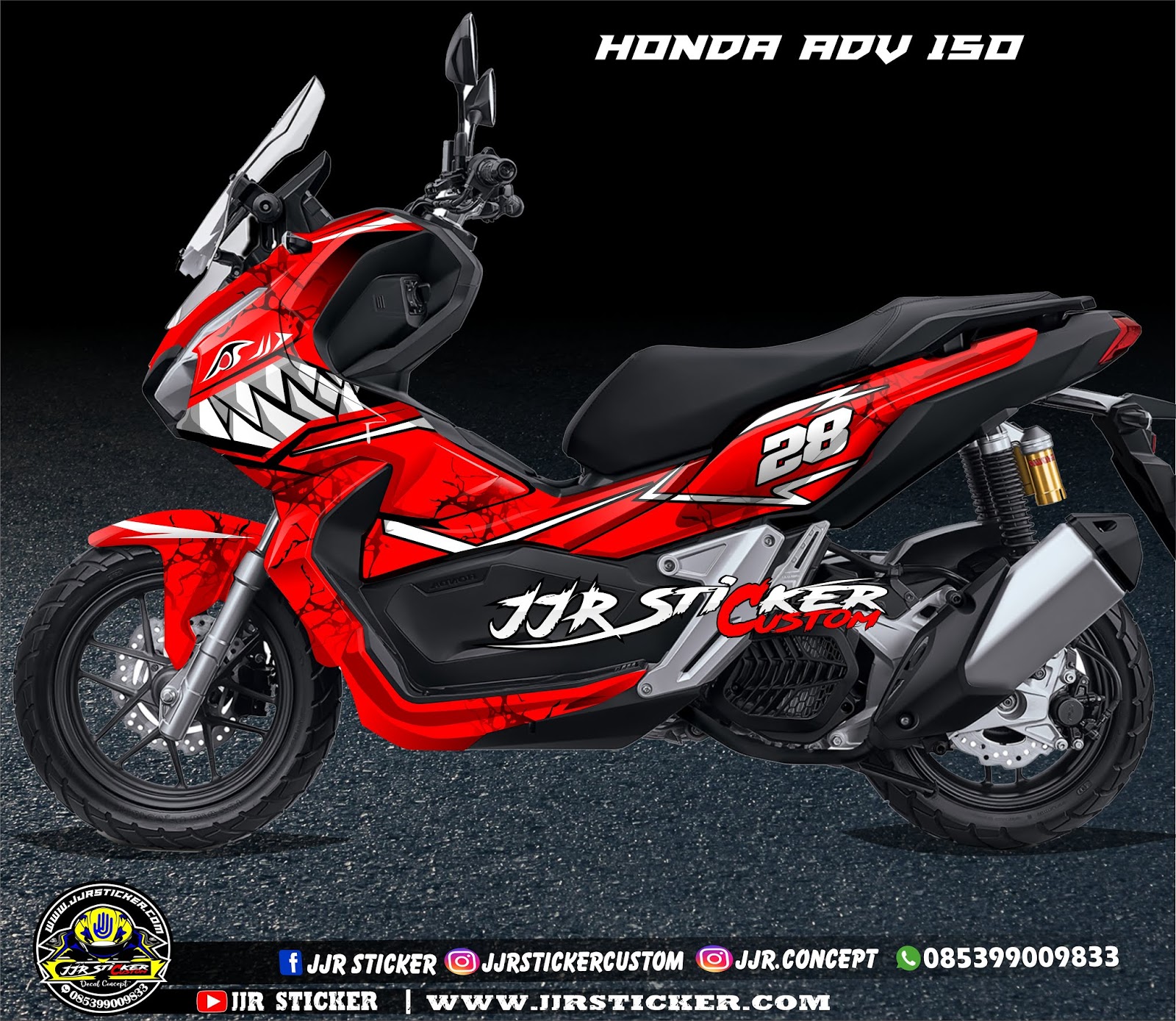 Decal Sticker Honda ADV 150 Keren FUll Body jjrsticker