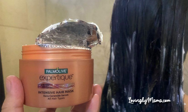 Palmolive Expertique Intensive Hair Mask, shampoo, conditioner, hair mask, intensive hair treatment, long hair, black hair, Asian hair, intensive hair conditioning product, Palmolive, hair mask in salons, hair mask treatment, Kera-Ceramide Serum, hair proteins, no tangles, detangler, humidity, hair damage, saltwater damage, beach, beach holiday