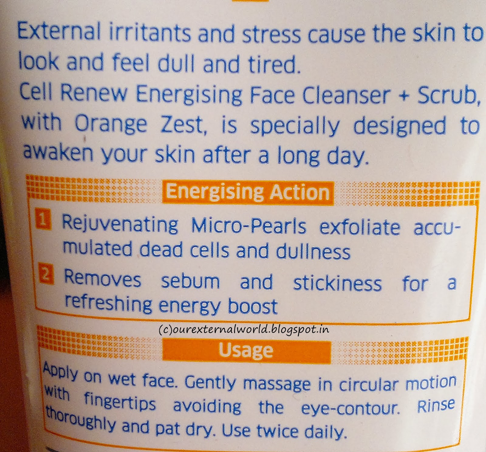 Vivel Cell Renew Energising Face Cleanser + Scrub With Orange Zest Review