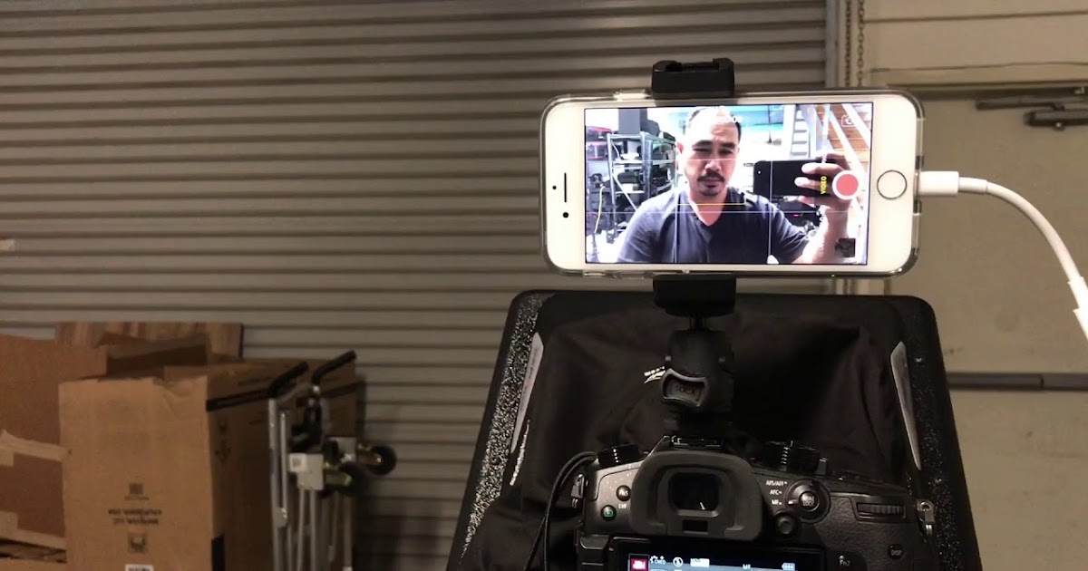 Simple tip Using Teleprompter and iPhone for Interviews Photography