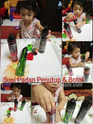 Idea Aktiviti Homeschooling Anak: Suai Padan Penutup dan Botol