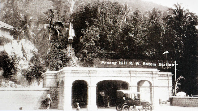 The Bottom Station, Penang Hill Railway, 1920