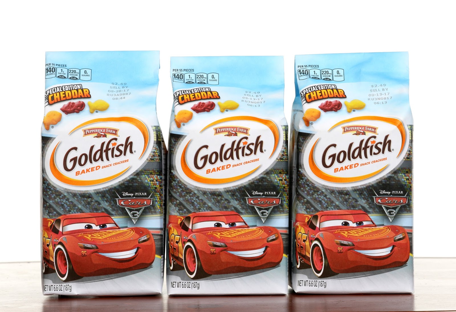 disney pixar Cars 3 Pepperidge Farm Goldfish 