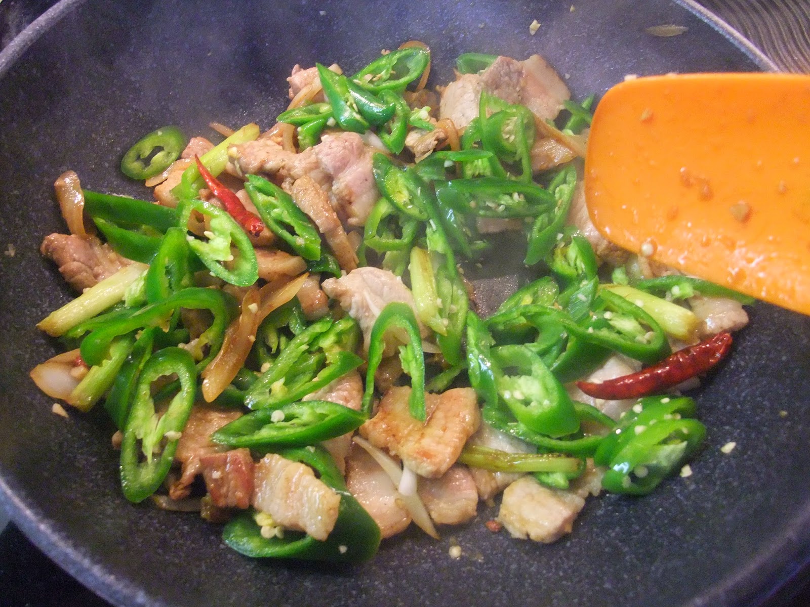 Susan's SavourIt! Spicy Pork and Peppers StirFry...