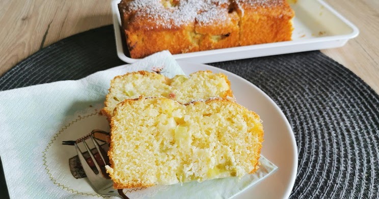 schneller Rhabarber-Joghurt-Kuchen