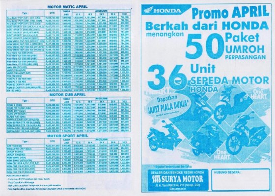 Brosur Dealer Motor Honda Brosur Dealer Motor Honda