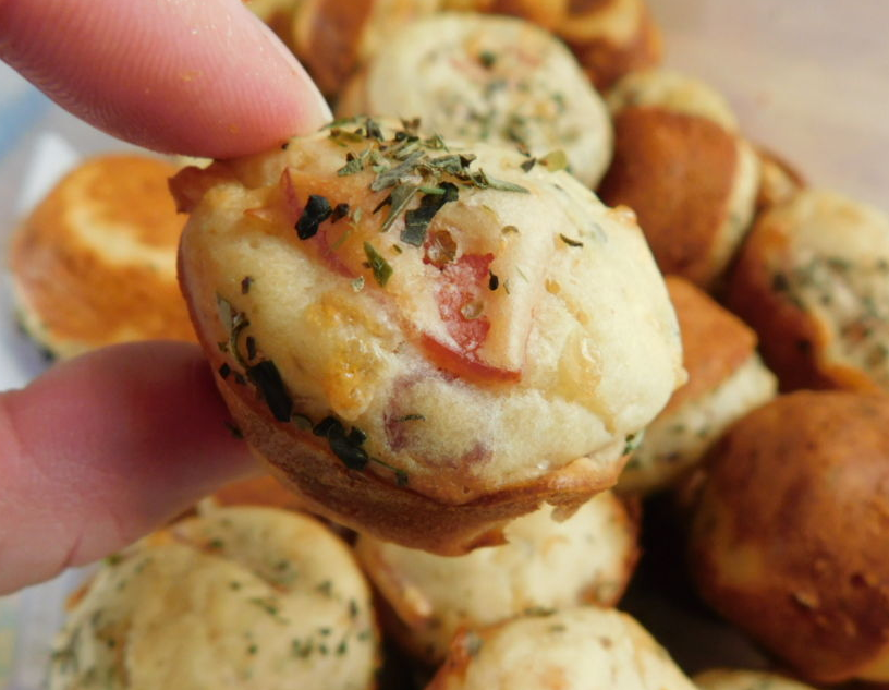 Mini Pepperoni & Bacon Pizza Muffins Ryan's Healthy Recipes