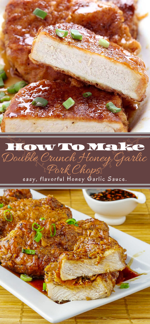 Double Crunch Honey Garlic Pork Chops dinnerrecipe food 